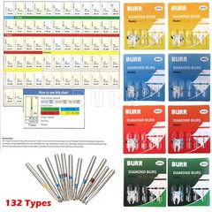 0.99 USD Dental FG Diamond Burs for High Speed Handpiece Friction Grip 5pcs/pack