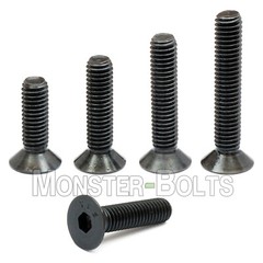 1/4-20 Flat Head Socket Caps Screws, Alloy Steel Black Oxide SAE Countersunk 82°