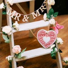 100PCS 3in Heart Sublimation Ceramic Ornament, Christmas Tree New Year Hanging