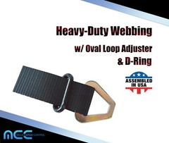 USA 2″ x 8′ Axle Strap Car Trailer Hauler Ratchet Tie Down Strap w/ Snap Hook