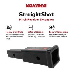 Yakima StraightShot with Powder Coated Finish Type and Steel Construction, Black