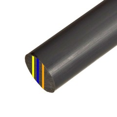 3.000 (3 inch) x 6.5 inches, Cast Nylon MD Plastic Round Rod