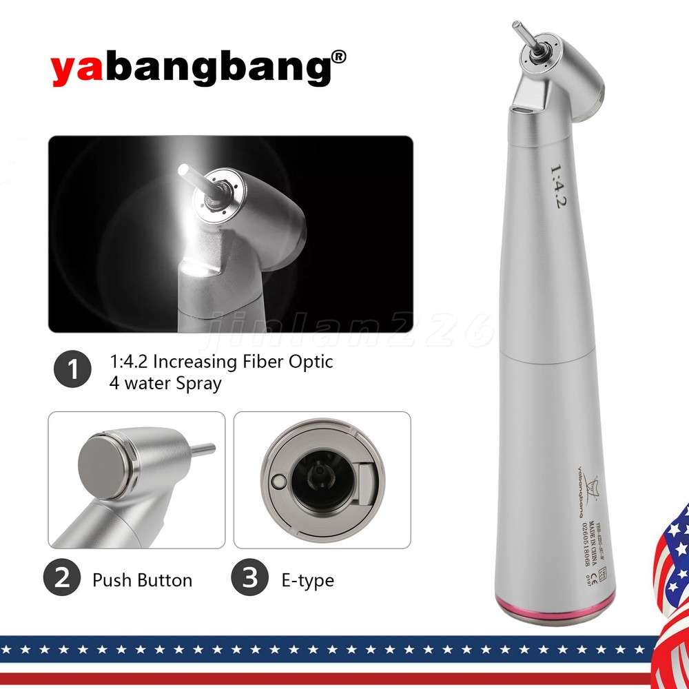 Dental Electric LED Brushless Micro Motor/1:5 Increasing Fiber Handpiece