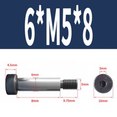 Shoulder Bolts – High Tensile 12.9 – Socket Allen Key – M5 M6 M8 M10 M12 M16 HT