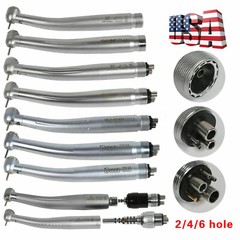 Dental High Speed/Fiber Optic LED/E-generator Handpiece KaVo Turbine 2/4/6 Hole