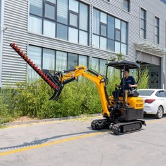 Mini Excavator 0 .8 – 1.5 Ton Hedge Trimmer Grass Cutter Hydraulic Attachment