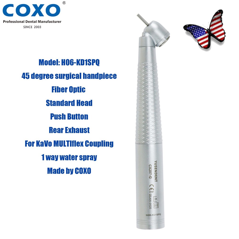 BEING COXO Dental Surgical 45° High Speed Handpiece Fiber Optic KaVo MULTIflex