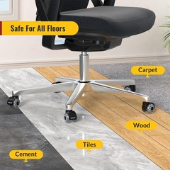 Office Chair Wheels Grey Dual Rubber 2 Inch Replacement Smooth Quiet Rolling …