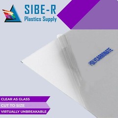 POLYCARBONATE CLEAR PLASTIC SHEET 1/4″ (6 mm) 48″ X 32″ *