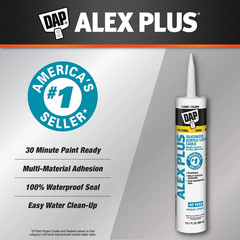 (4 Pack) Alex plus 10.1 Oz Clear All Purpose Acrylic Latex Caulk plus Silicone