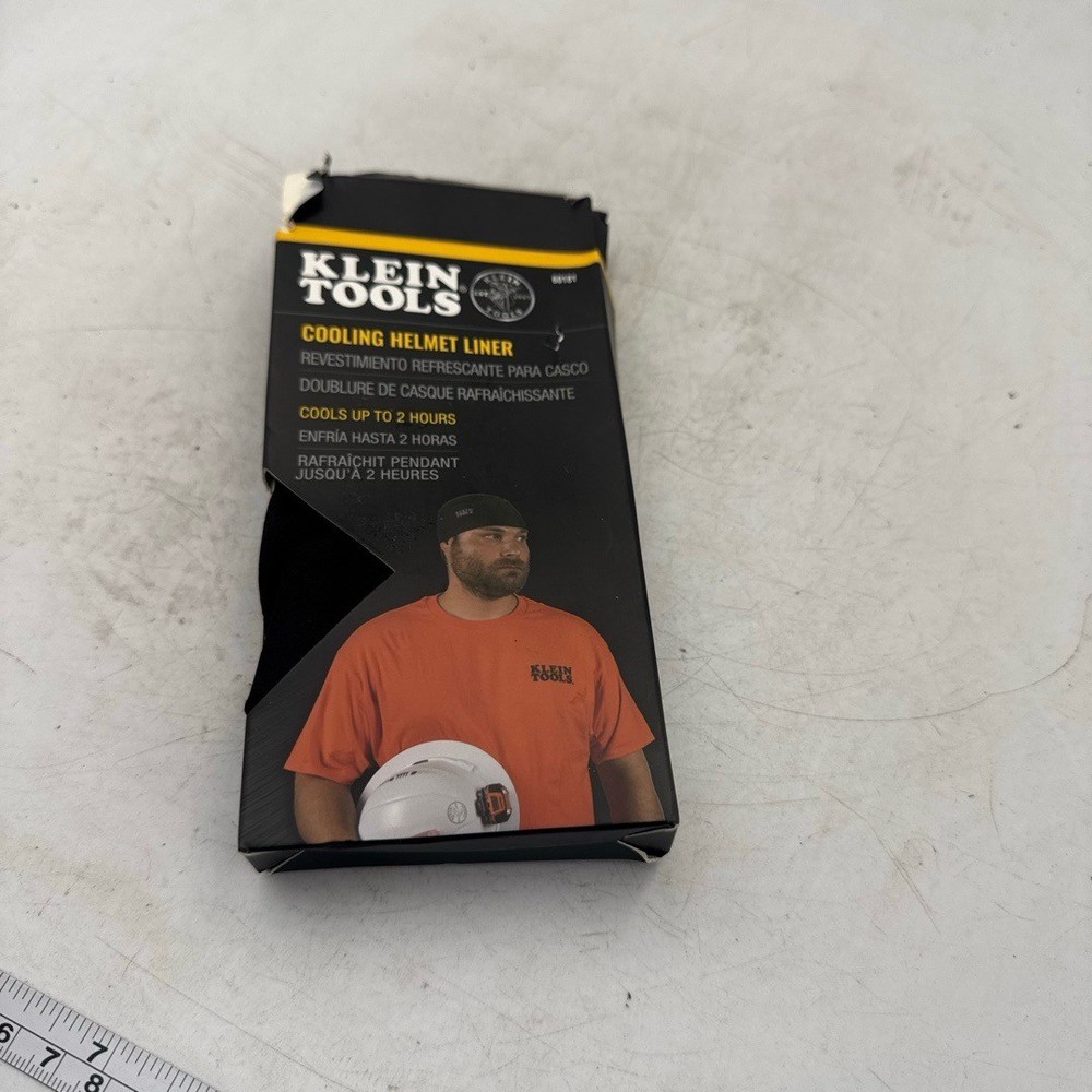 Klein Tools Cooling Helmet Liner One Size Black 60181 Cools Fast Wicks Sweat