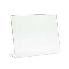 Dazzling Displays 10 Acrylic 6″ x 4″ Slanted Picture Frame Holders