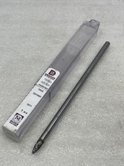 1/4” Drillco SG-1L6 Carbide Burr, Pointed Tree Double Cut 6” Extra Long/Porting