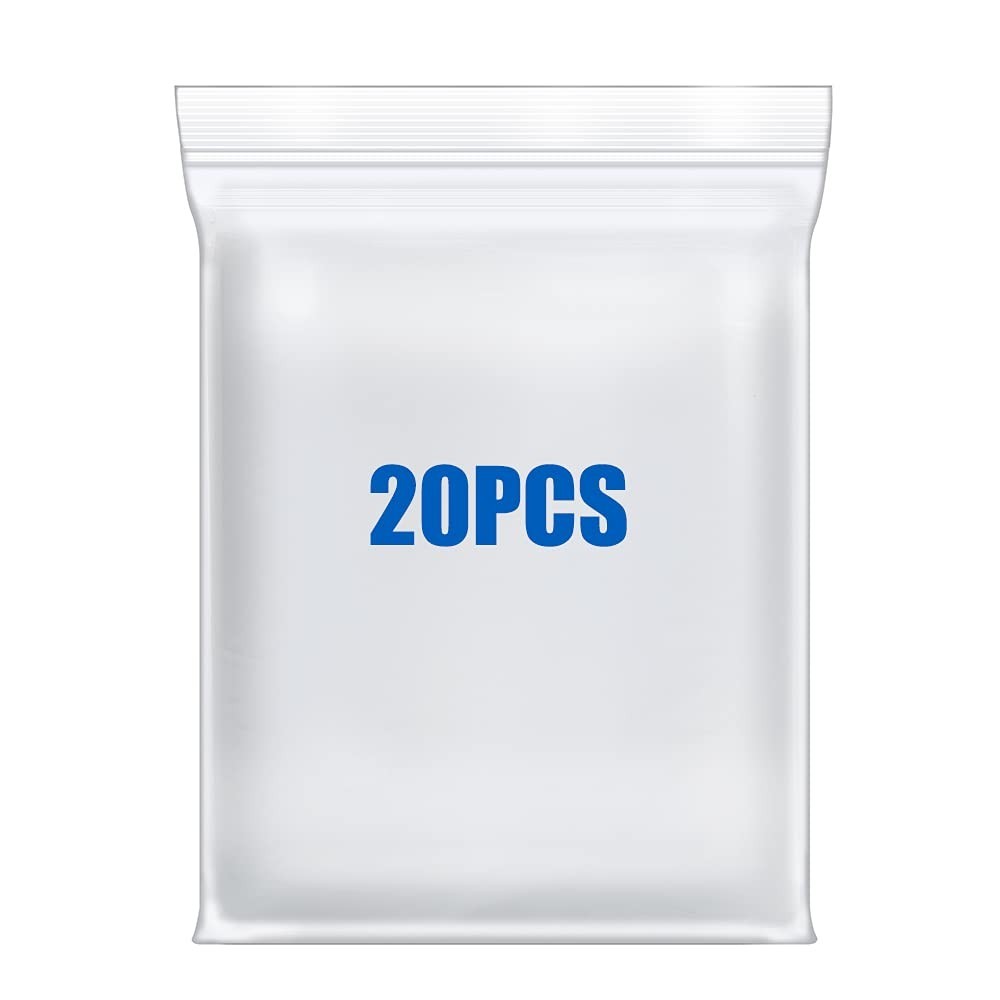 1/20 Pc 10″X13″ Thick Clear Zip Seal Lock Storage Bags 2 Gallon Heavy-Duty 4 Mil
