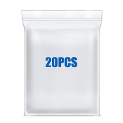 1/20 Pc 10″X13″ Thick Clear Zip Seal Lock Storage Bags 2 Gallon Heavy-Duty 4 Mil