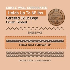 14 x 10 x 10 Shipping Boxes Moving Boxes Corrugated Kraft 25/Bundle 25/Pack