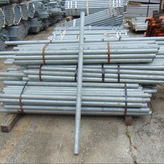 Galvanized Steel Pipe – 1-1/2″ x 8′ – SCH40 – Industrial Plumbing Conduit