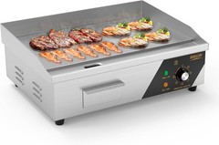 Commercial Electric Griddle,1600W Countertop Flat Top Grill, 22in Griddle Grill