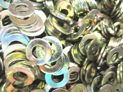 1000 Piece Grade 8 Yellow Zinc SAE Flat Washer Assortment 1/4-5/8