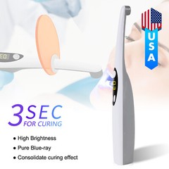 Dental Cordless LED Curing Light 3 Second iLED Cure Lamp Woodpeckr DTE Style LV