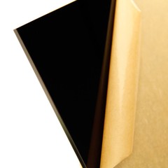 1/8″ (3mm) Black Acrylic 12″x12″ Plexiglass Cast Sheet Opaque Glossy AZM