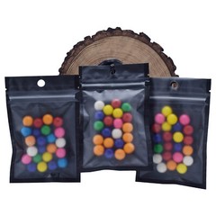 QQ Studio Black and White Food Safe QuickQlick™ Flat Candy Bags with Hang Hole