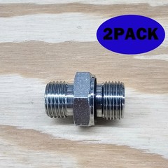 2X 3/8″ BSPP TO DIN L10 M16x1.5-MINI EXCAVATOR CHINESE DIGGER – 5002L-10-06 NEW