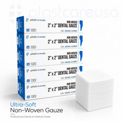 20000 BULK 2×2 Non Woven Sponges 4-Ply, Non-Sterile Cotton Dental Gauze Bandage
