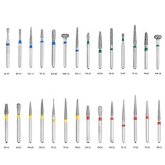 10Pcs/pack Dental Diamond Burs for High Speed Handpiece FG1.60mm Polishing Burs