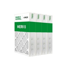 Mann+Hummel 16x25x4 MERV 8 Pleated HVAC AC Furnace Air Filters. Box of 4. (Ex…