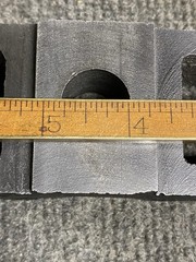 Cast Iron Machine Base Mounting Blocks 4-3/4” X 2-1/2” X 1” Unbranded