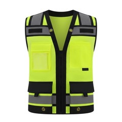 Class 2 High Visibility Reflective Safety Vests Women & Men With 15 Pockets A…