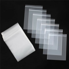 Lot of 100pcs Clear Reclosable Zip lock Plastic Bags 2-MIL Poly Zipper Baggies