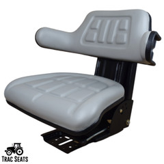 Grey Tractor Suspension Seat Fits Massey Ferguson 135 150 165 175 180 185 TEA20