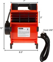 3-Speed 1600W Portable Carpet Dryer Blower Fan Red