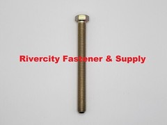 (2) 3/8-24×4 Tap Bolts 3/8 x 4 Grade 8 Hex Head Screws 3/8x24x4 Full Thread bolt