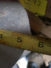 5.25″ diameter 6061 Solid Aluminum ROUND Bar 28.5″ Long T6511 Alcoa