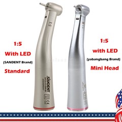 Dental 1:5 Increasing LED Fiber Optic Contra Angle Handpiece for NSK Ti-Max X95L