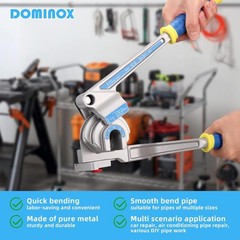 DOMINOX 3-IN-1 Tube Bender, Outer Diameter 1/4″, 3/8″, 1/2″, 0-180°