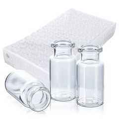 100/200/500/1000Pcs 10ml Clear Glass Vials Headspace Vials with Flip Off Caps US