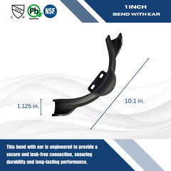 1 PIECE 1″ PEX TUBING BEND SUPPORTS W NAIL TAB HEAVY DUTY REINFORCED PLASTIC