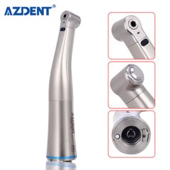 Dental 1:1 LED Contra Angle Handpiece Fiber Optic Internal Water Push Button