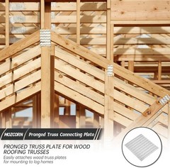 Alloy Steel Truss Brackets 8×10 – 10 Durable Plates for Wood Structure Stability