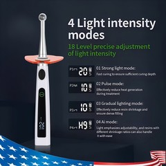 Dental Wireless LED Curing Light 1 Second Resin Cure Lamp 4 Modes US