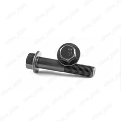 Black 10.9 Steel Fine Thread Hexagon Flange Head Bolts Screws M10 M12 M14 M16
