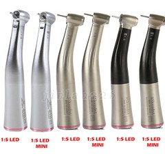 X95L Dental 1:5 LED Fiber Optic Contra Angle Handpiece Red Ring fit NSK Ti-MAX