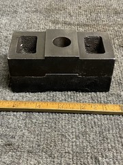 Cast Iron Machine Base Mounting Blocks 4-3/4” X 2-1/2” X 1” Unbranded