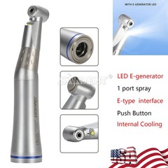 SANDENT Dental 1:1 LED Fiber Optic Handpiece Low Speed Contra Angle E-generator