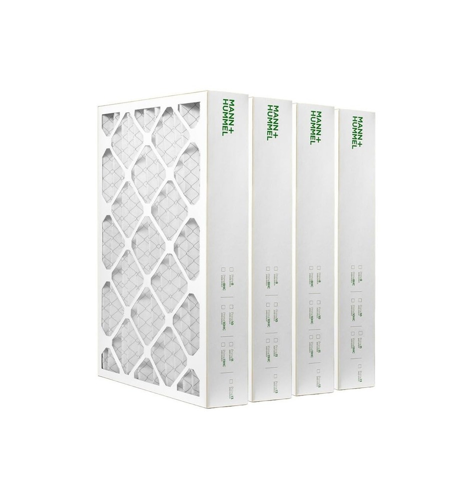 Mann+Hummel 16x25x4 MERV 8 Pleated HVAC AC Furnace Air Filters. Box of 4. (Ex…
