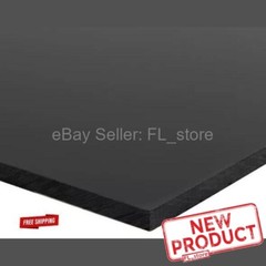 High Density Polyethylene Black Plastic Sheet 1/4″ Thick x 48″ L X 12″ W HDPE
